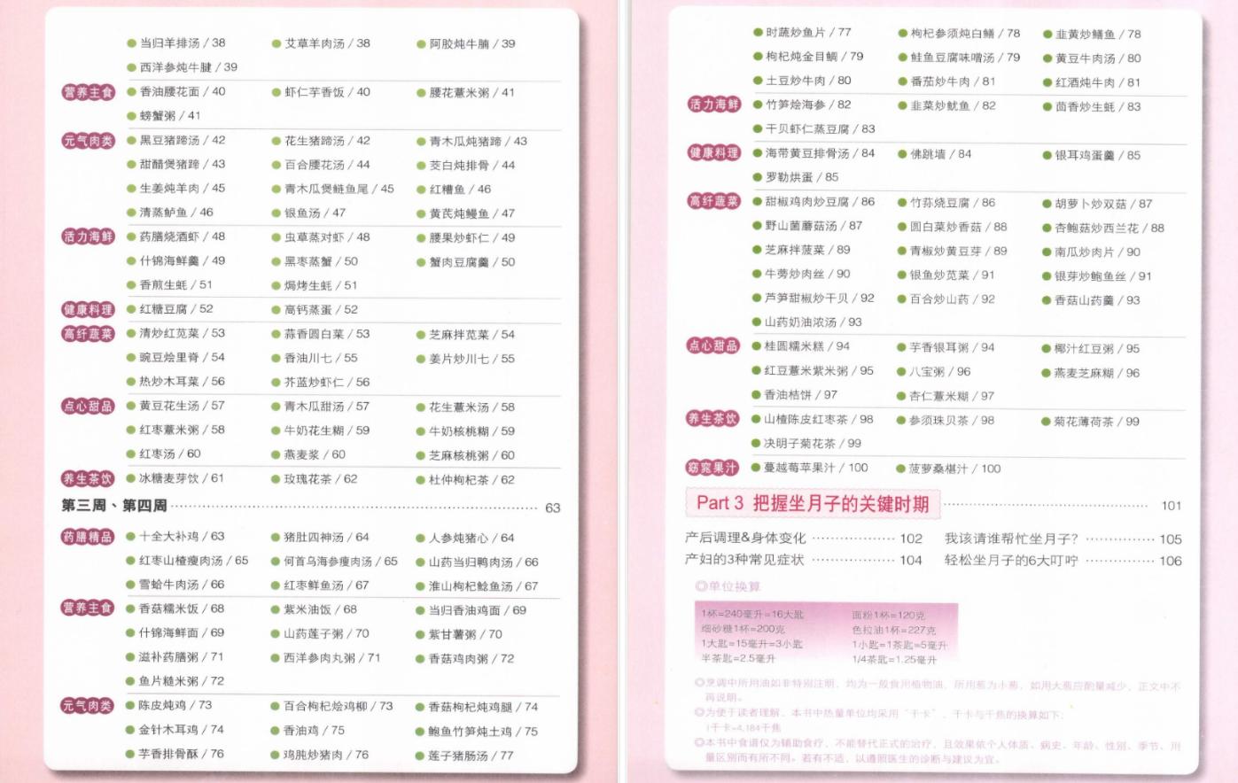 高端月子餐食谱42天菜谱,月子早晚餐食谱大全及做法图解