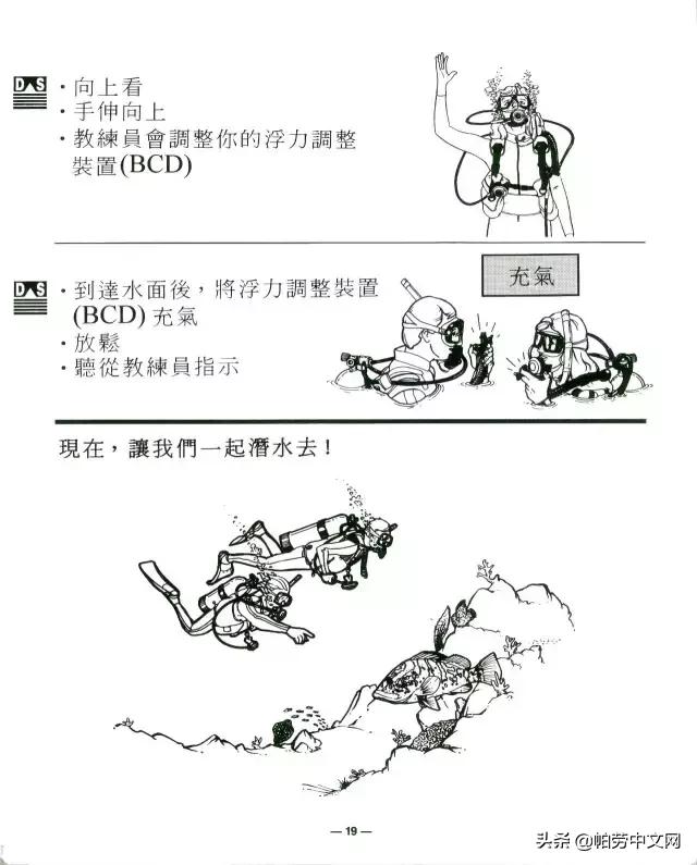 一张图看懂深海水肺潜水