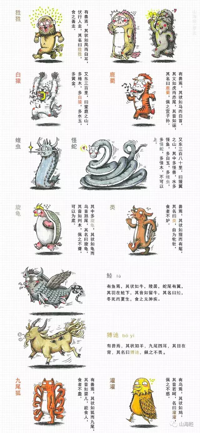 90后插画师画鬼,90后插画师山海经神兽