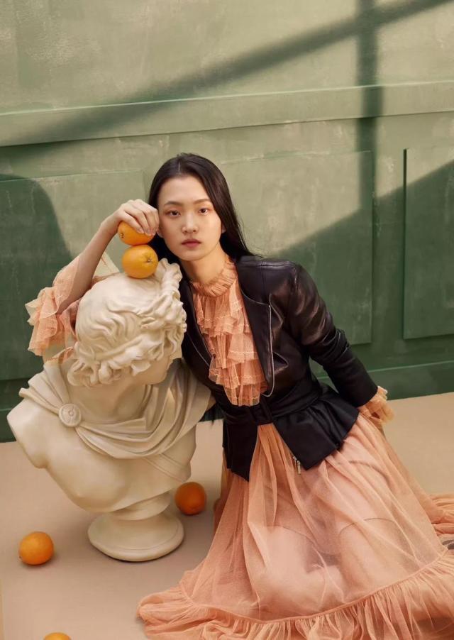 中国名模刘雯2019,刘雯17岁选秀照片