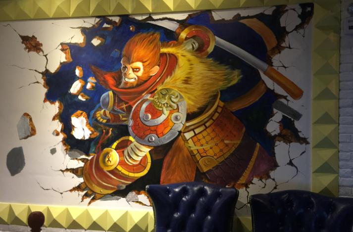 网咖墙绘,墙绘100例