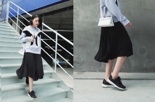 早春百褶裙穿得好，让你轻松应对所有场合