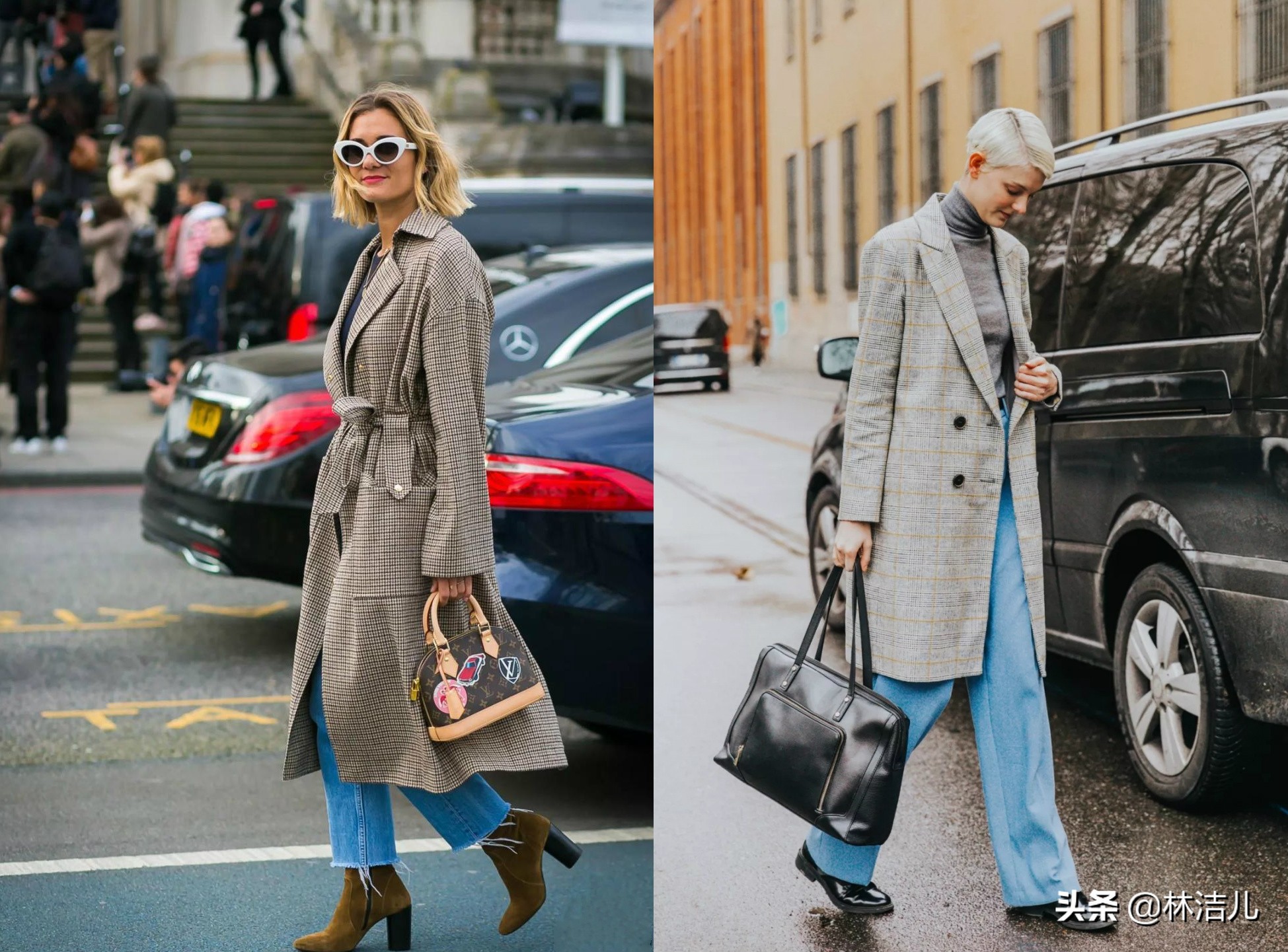 冬天穿大衣怎么配裤子,冬天穿气质大衣这样搭围巾才流行