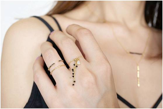 转运招财戒指女气质不掉色,戒指ins小众不掉色招财转运