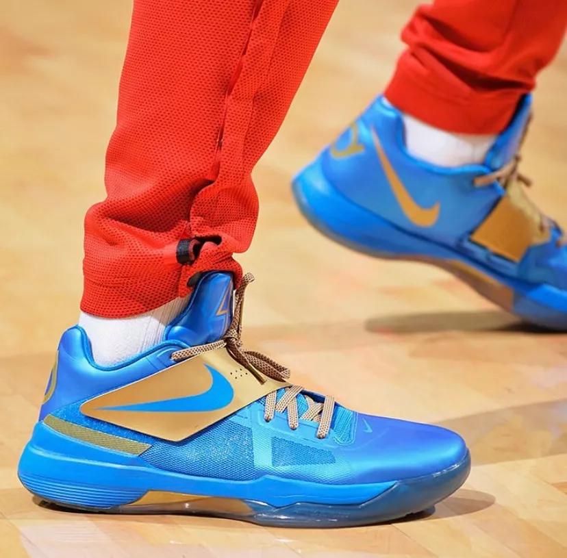 盘点nba球星上脚球鞋杜兰特篇,nba球员上脚的球鞋欧文