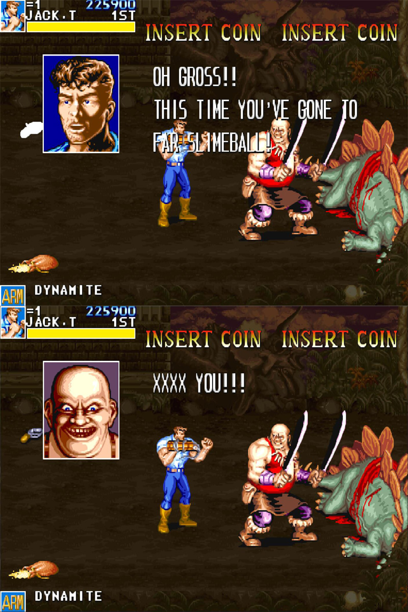 街机游戏恐龙快打的剧情,街机恐龙快打攻略