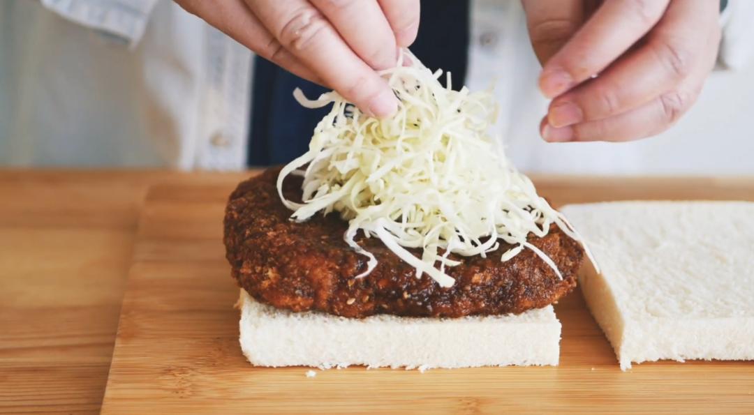 日式炸猪排的家常做法,两款超满足的炸猪排三明治