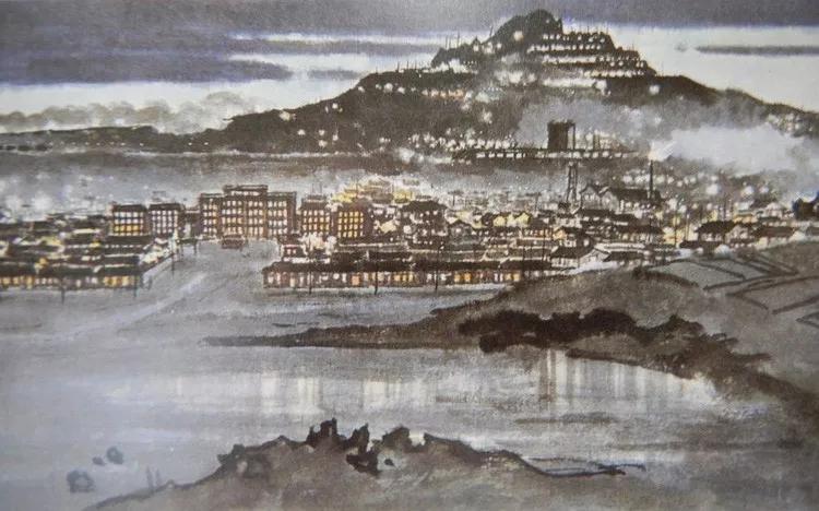 水墨画夜景欣赏,画夜景最好的中国画