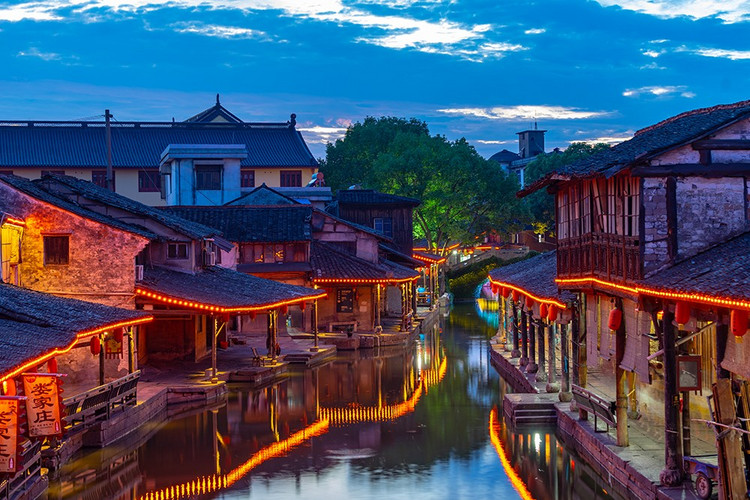 绍兴千年古镇,绍兴鲁迅故里石板桥