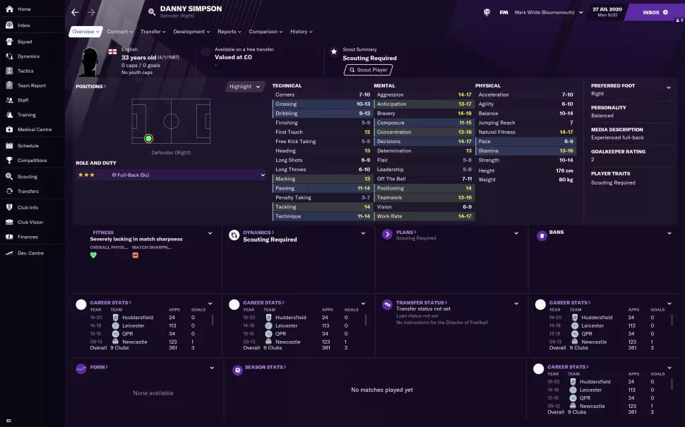 fm2021各位置最好用的球员,fm2021开档必签球员推荐