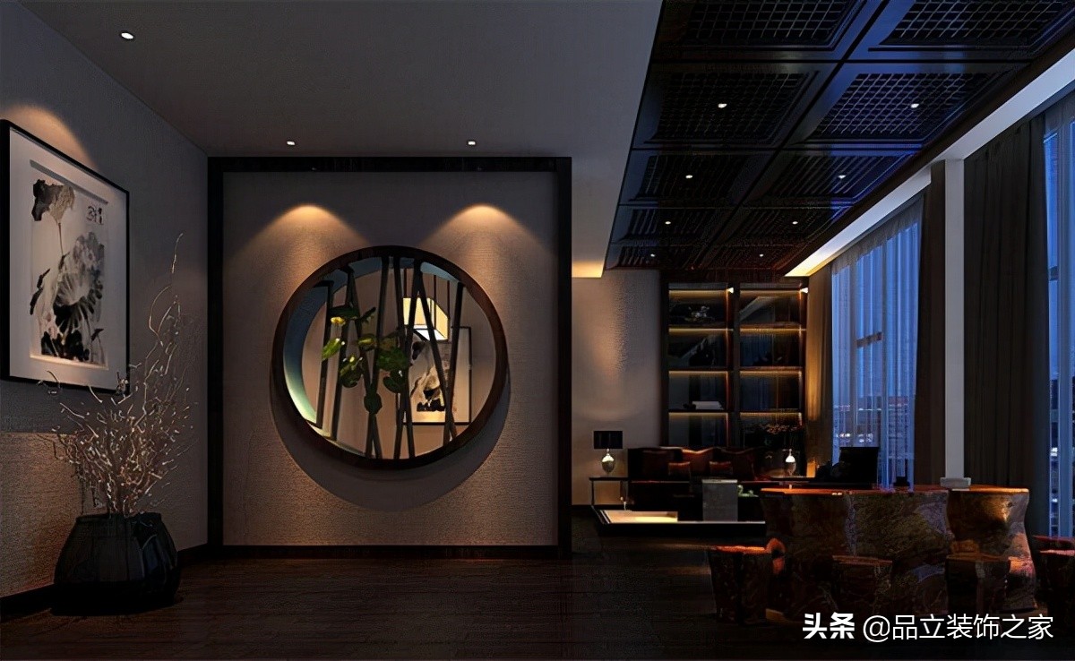 中式餐饮会所装修效果图,会所中式装修设计