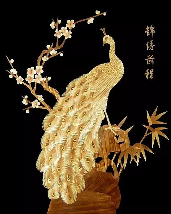 麦秆画芦苇画,最好看的麦秆画