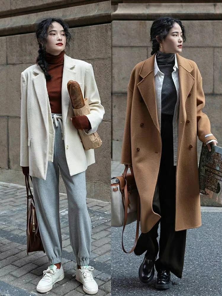 秋天流行一种穿法叫“叠穿”，韩系简约穿搭，营造穿衣层次感