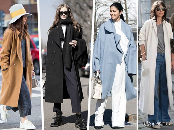 冬天穿大衣怎么配裤子,冬天穿气质大衣这样搭围巾才流行