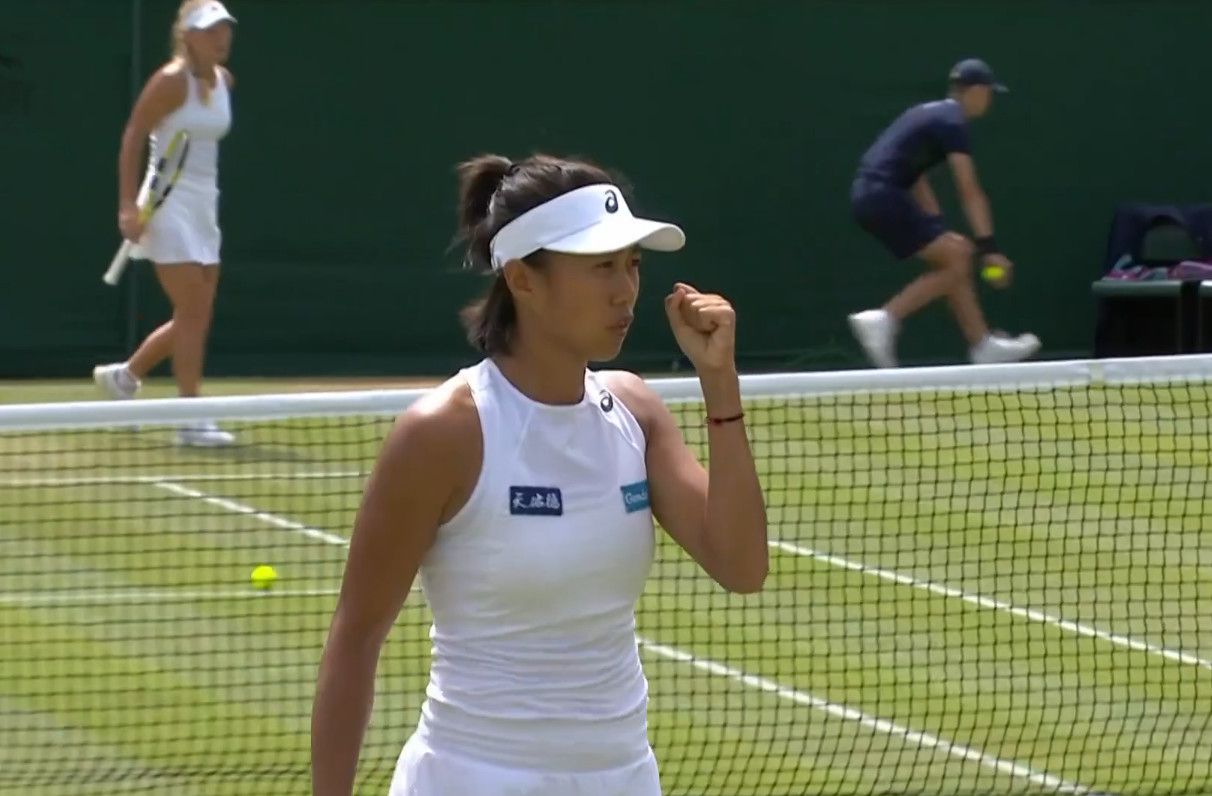 中国金花张帅晋级温网八强,张帅逆转晋级八强完整版