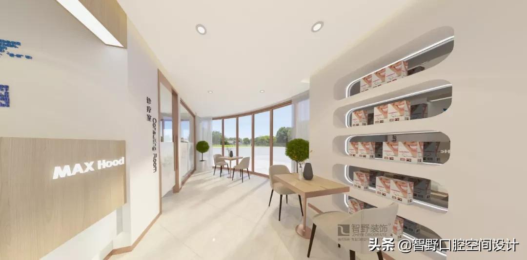 牙医口腔诊所设计效果图,极简风格口腔诊所设计