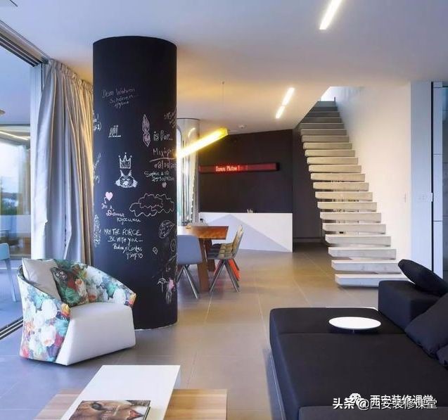 屋里有个柱子怎么装修,屋子里有柱子怎么装修