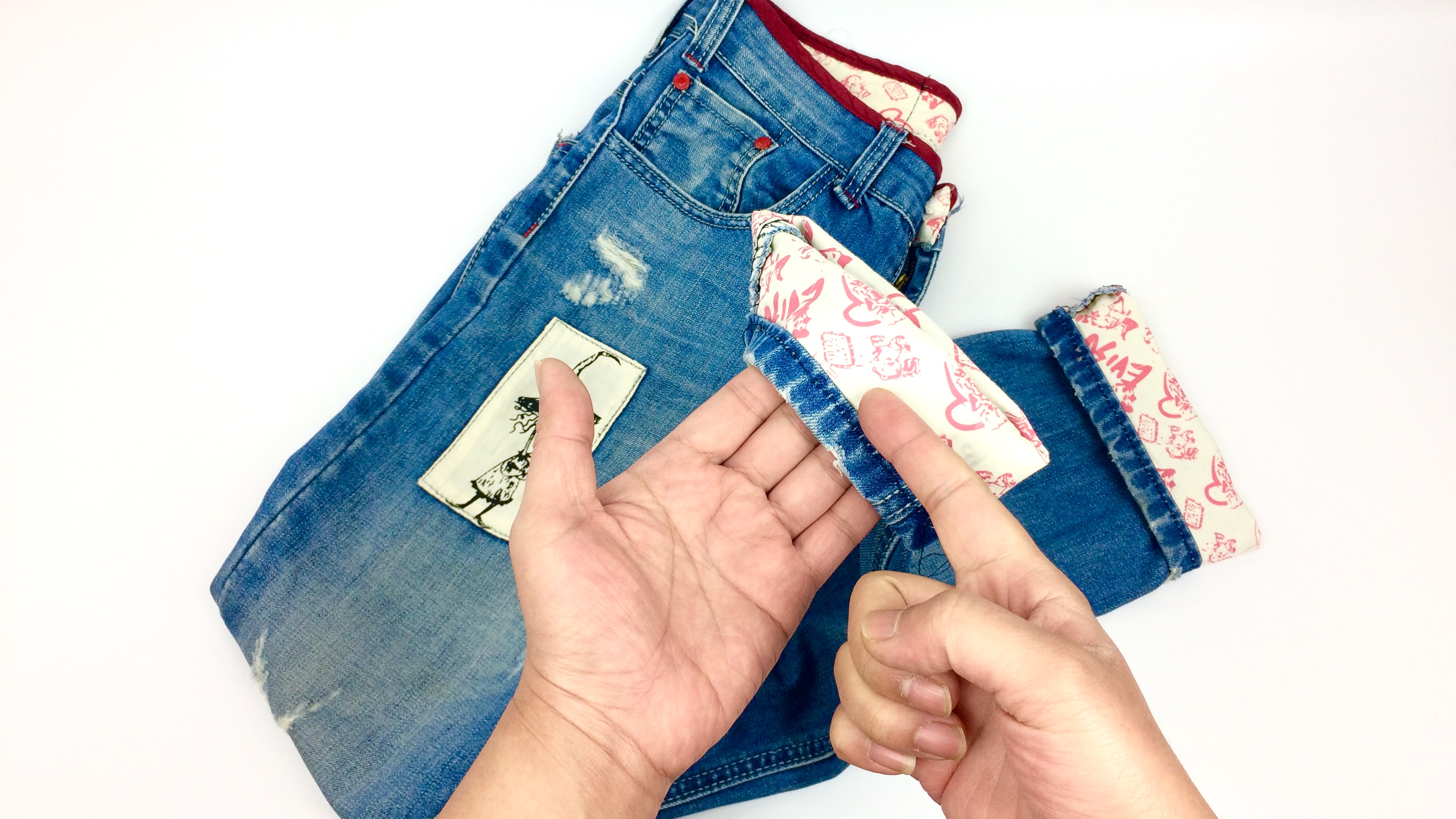 裤子太长了但裤脚有毛边怎么办,新买的裤子裤脚