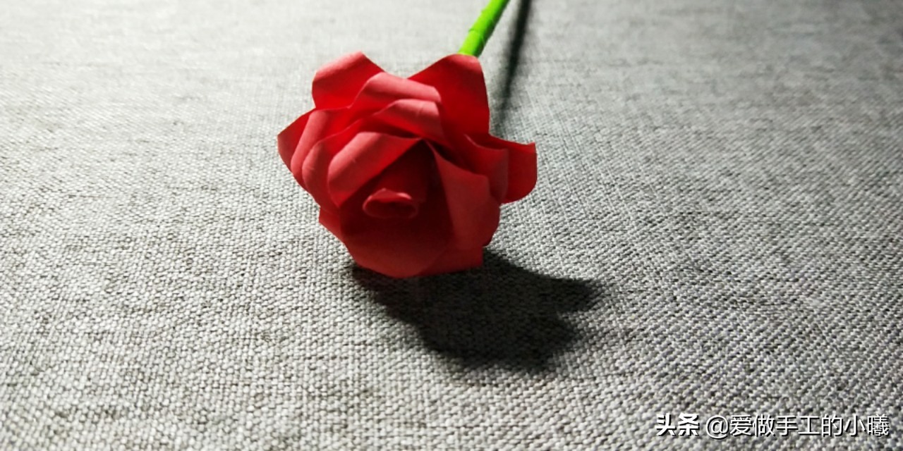 玫瑰花折纸方法简单易折非常漂亮,用吸管怎么折星星和玫瑰花慢动作