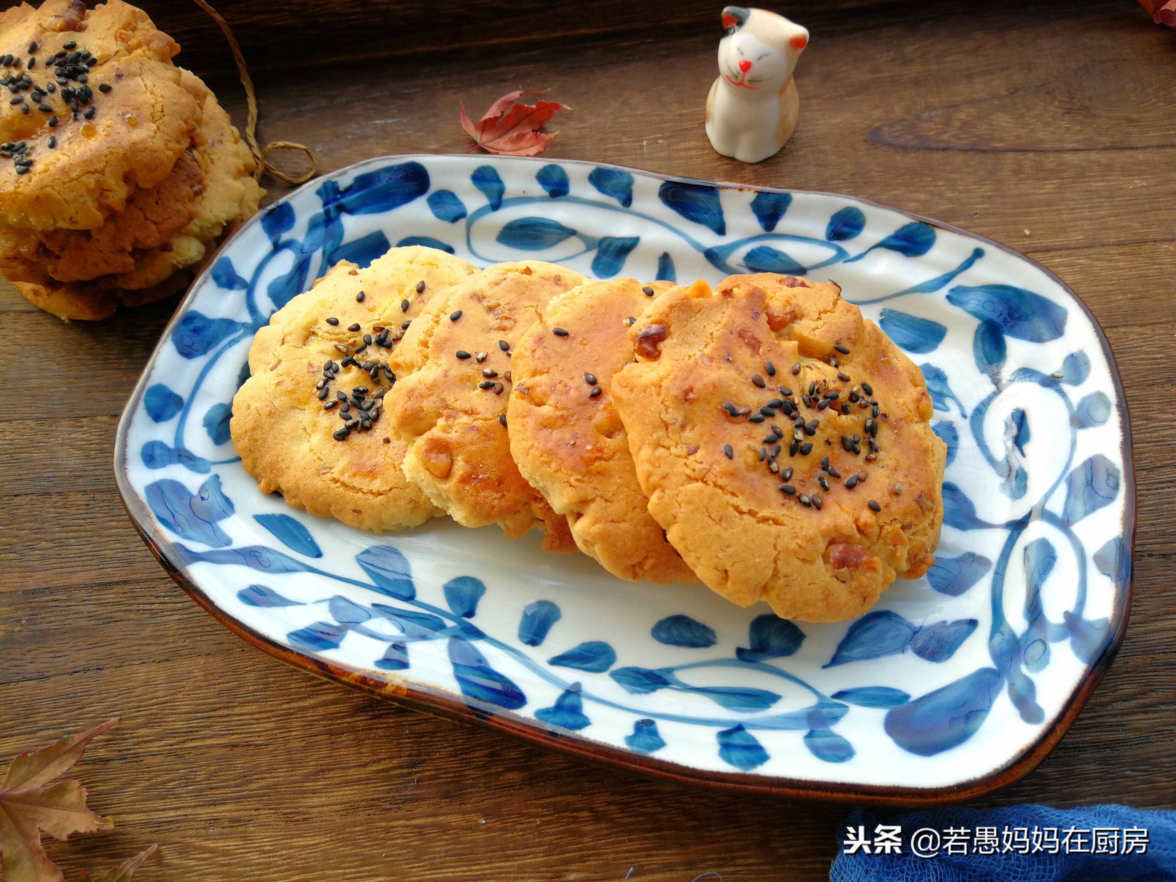 桃酥核桃的正宗制作方法,酥掉渣的核桃酥原来这么简单