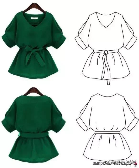 服装制版常用尺寸整理,服装衬衫打版制版图