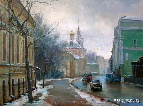 俄罗斯画家风景油画作品选集,尤里奥布霍夫人物画