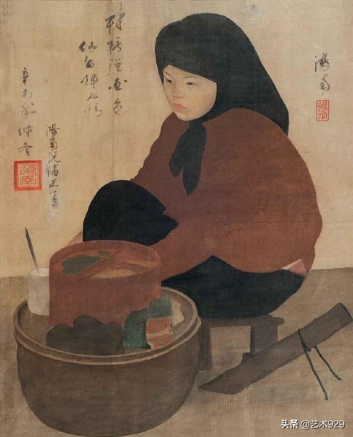 越南画家彩铅画 (越南画家肖像画)