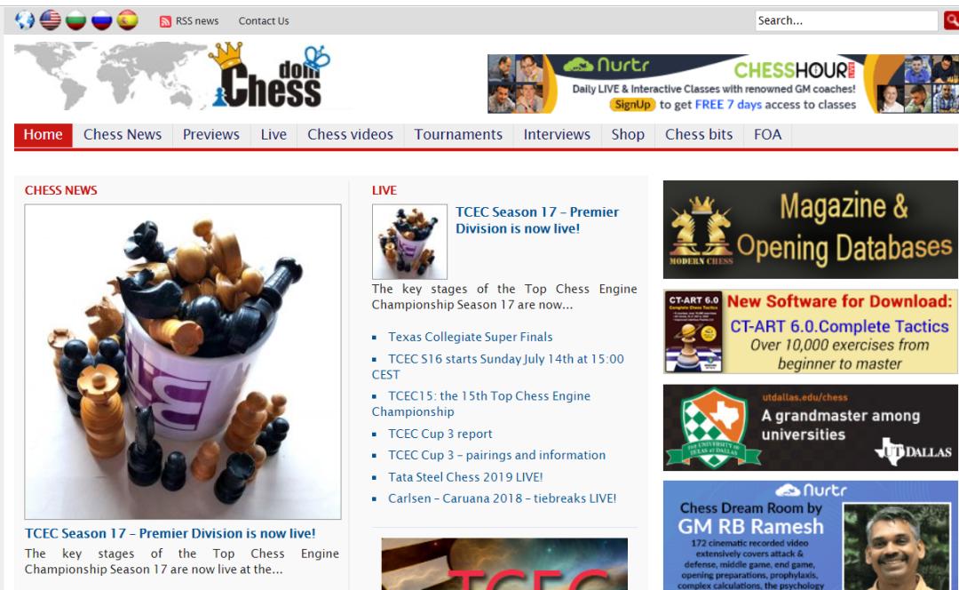 国际象棋界常用的那些网站