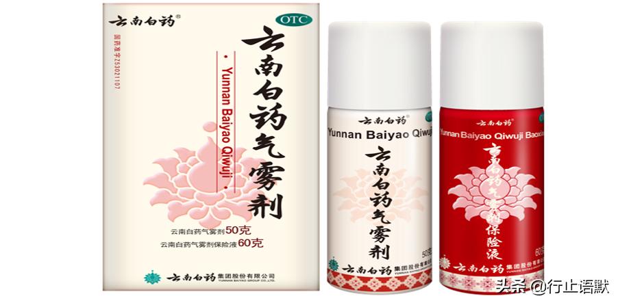 云南白药气雾剂中有两瓶怎么用的,云南白药气雾剂一红一白多少钱