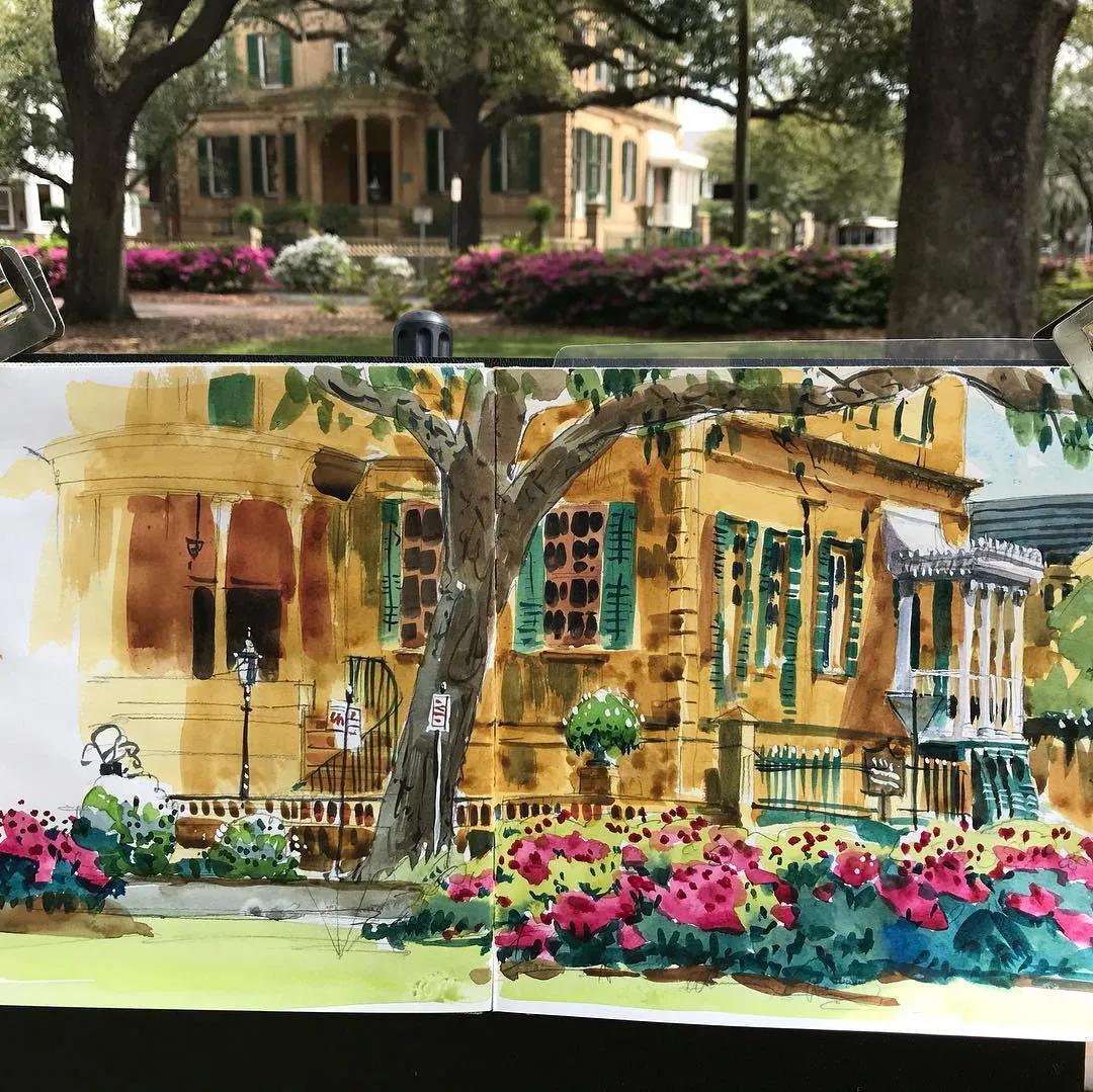 酣畅淋漓的水彩,酣畅淋漓水彩