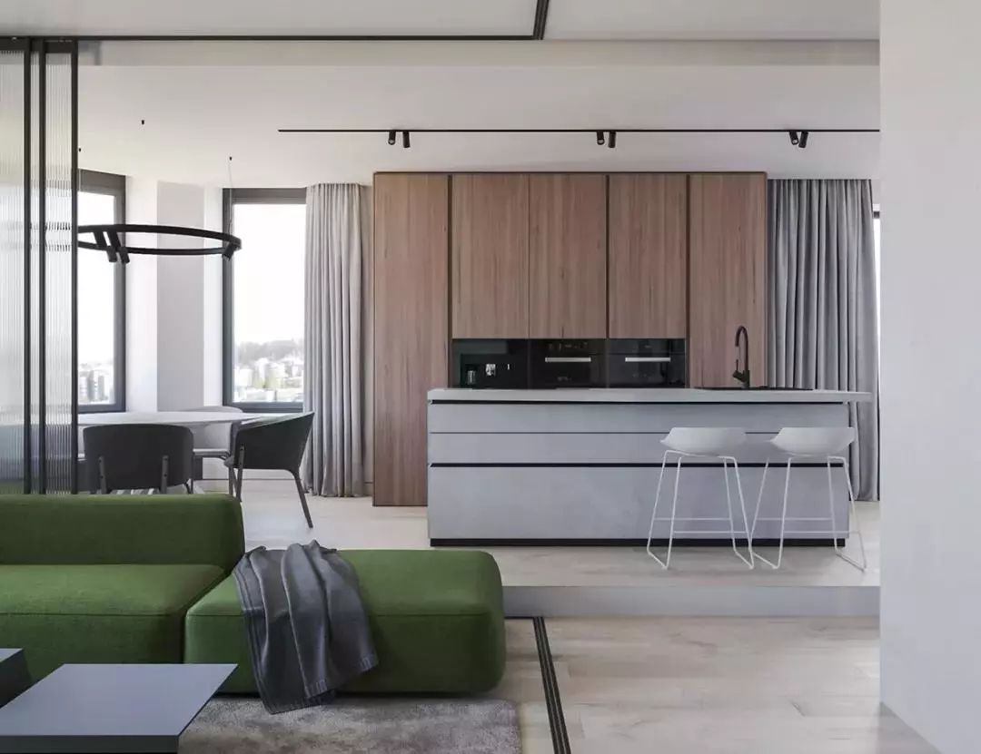 轻奢loft复式,70平loft装修轻奢图片