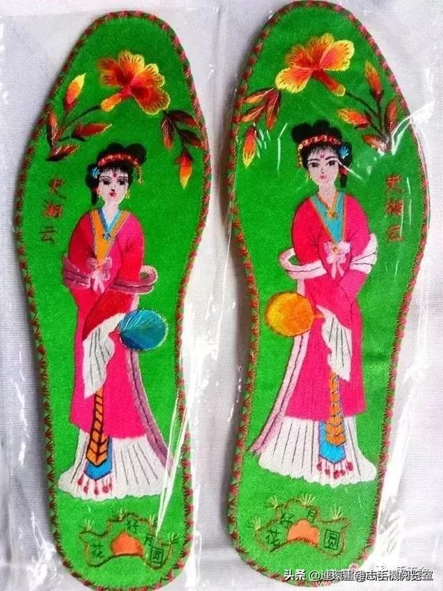 手工绣花鞋垫纯手工鞋垫,最厉害的鞋垫