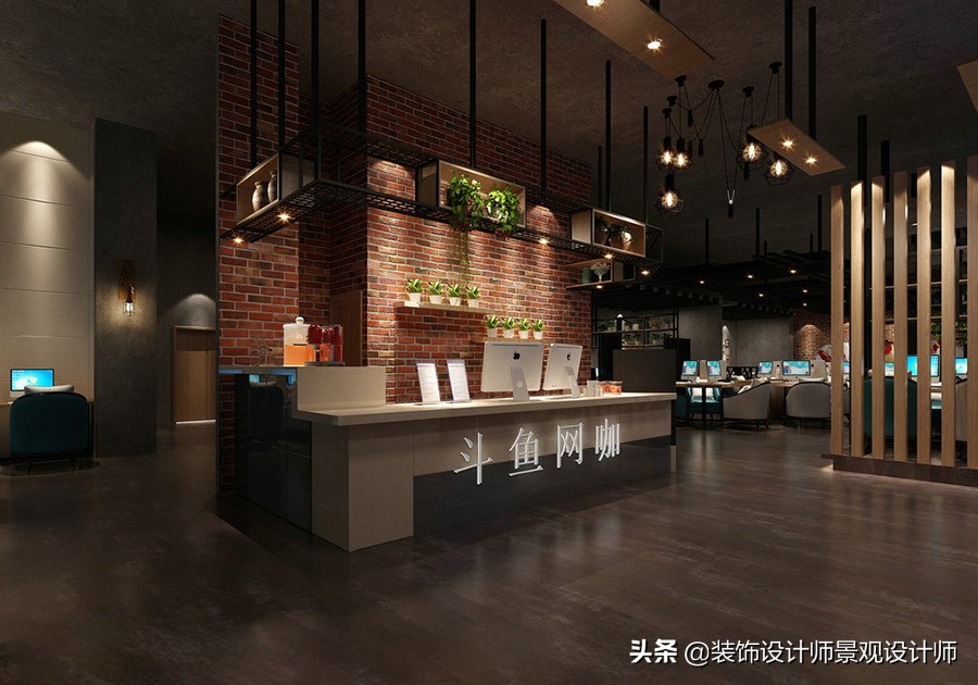 网咖设计方案及效果图,网咖室内设计图片观看