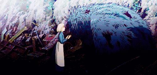 哈尔的移动城堡动态图,动画片哈尔的移动城堡