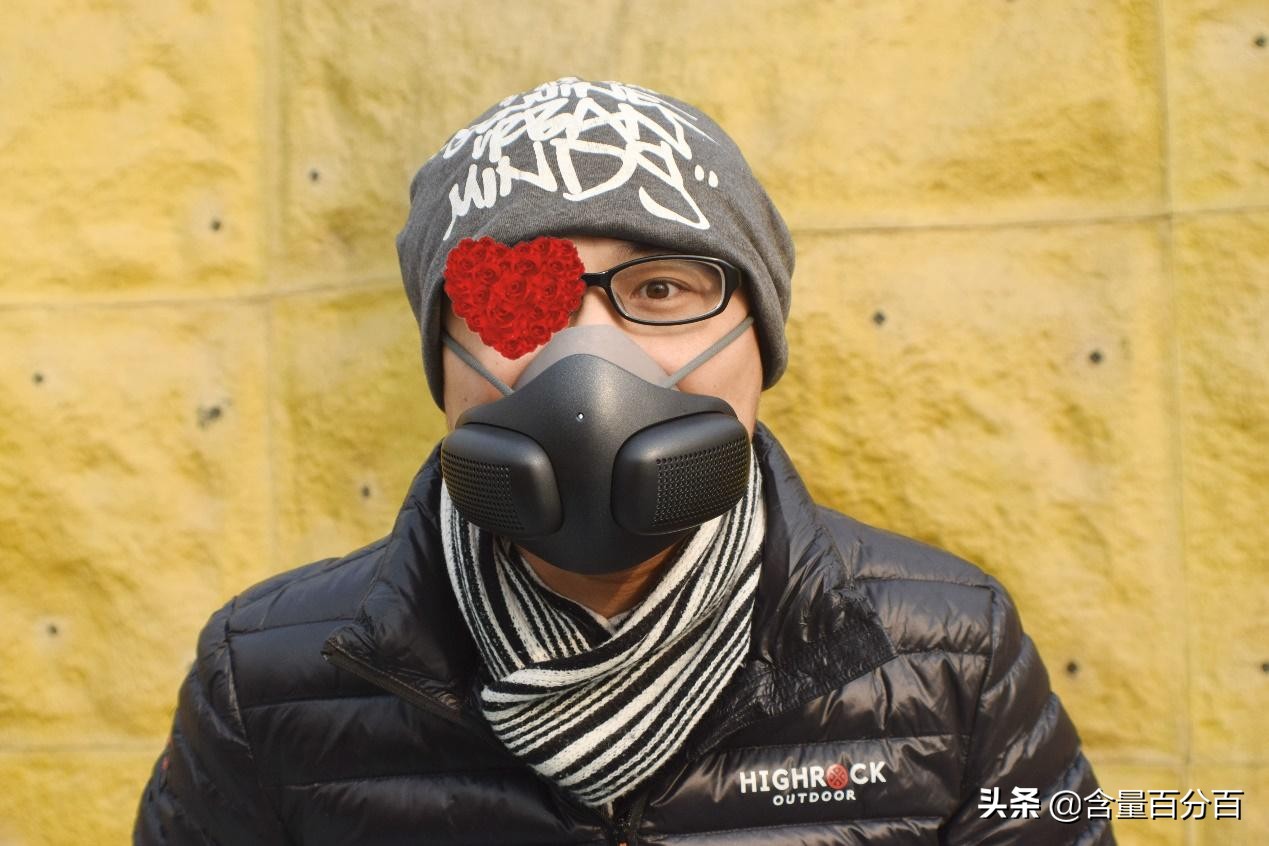 自带风扇的口罩,防雾霾电动透气口罩