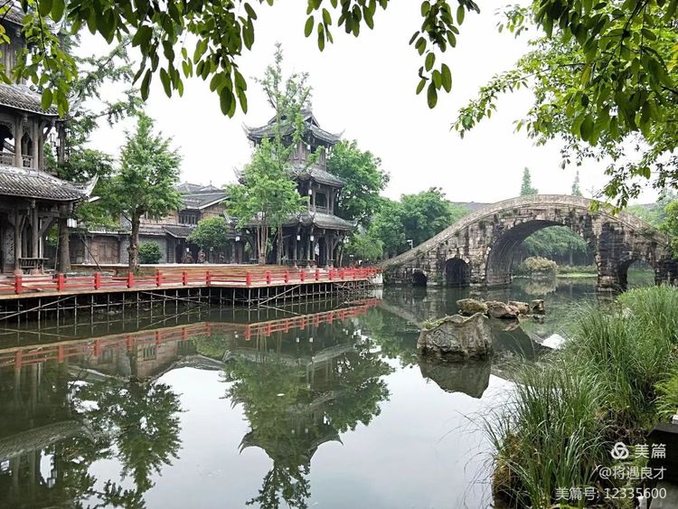 成都古镇黄龙溪,成都天府新区春季黄龙溪古镇