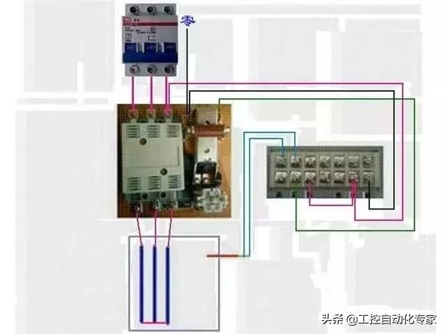 电表上断路器怎么接线真实图,单相电表与三相断路器接线图
