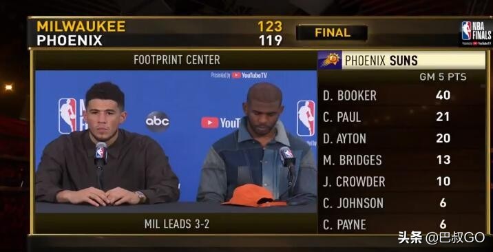 布克谈赛季初与保罗沟通,勇士跟太阳比赛保罗跟布克沟通
