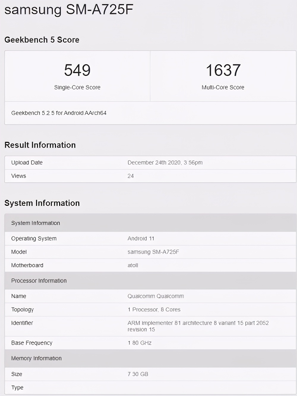 三星galaxya72详细参数,曝三星a724g渲染图