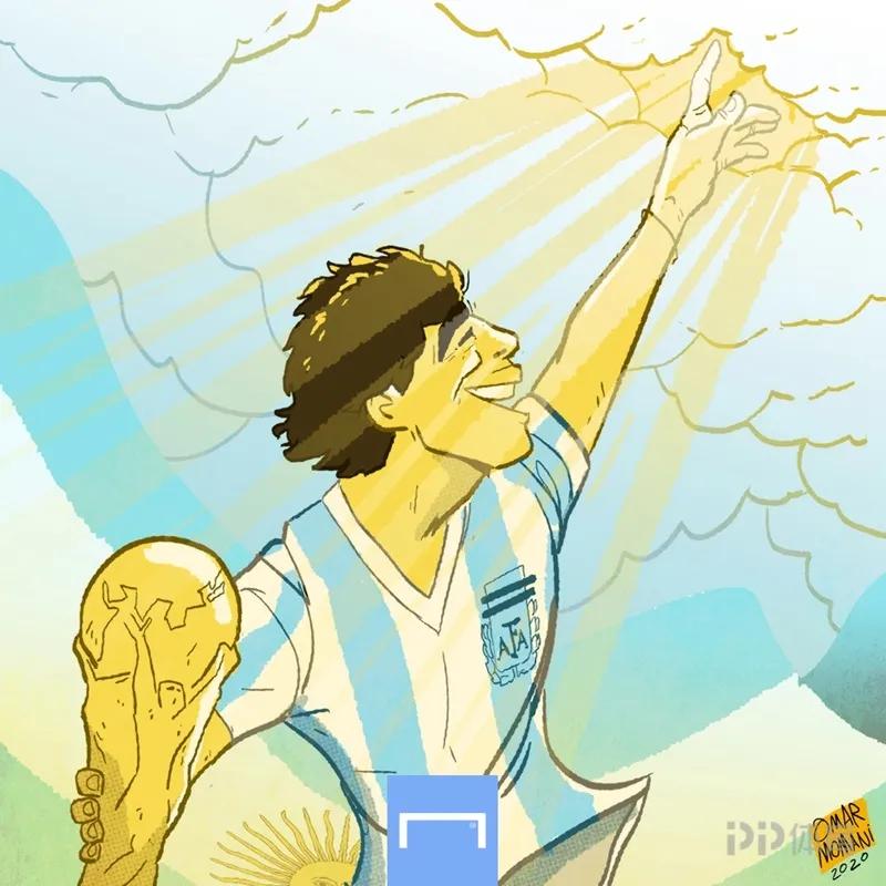 纪念马拉多纳集锦,缅怀马拉多纳上帝之手