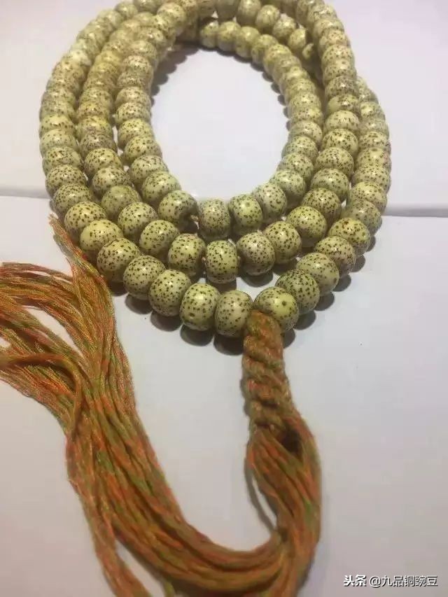 串珠子单绳打结方法慢动作,108颗珠串怎么穿绳打结