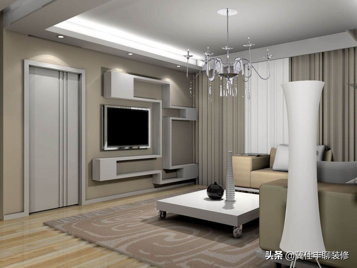 隐形门电视背景墙瓷砖效果图,电视背景墙隐形门做多高