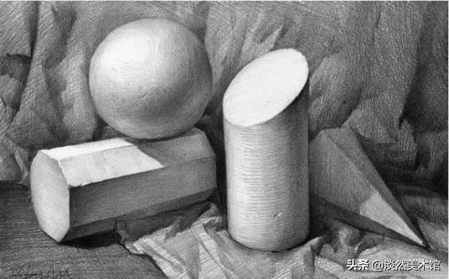 几何体素描结构大全,素描画几何体怎样构图