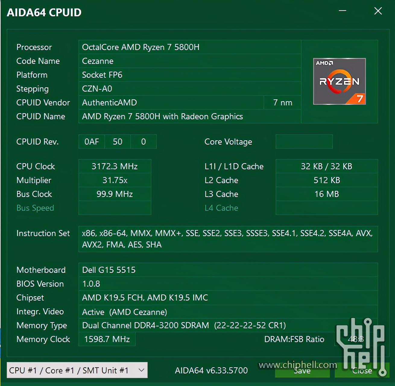 G15锐龙版5800H+RTX3060开箱测试：竟然是换皮外星人？