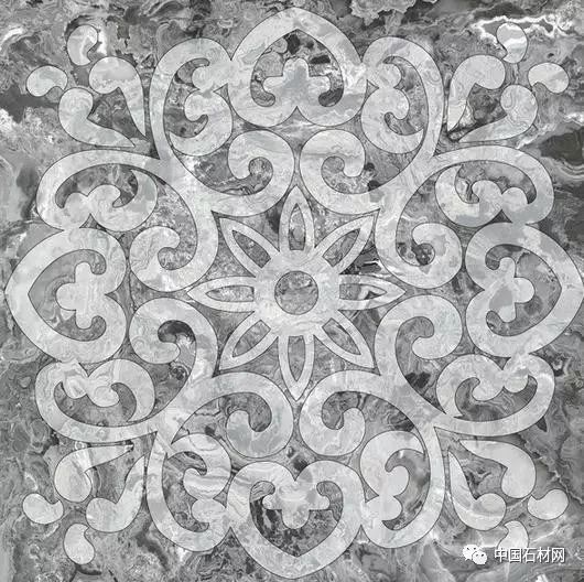 卫生间花洒水刀拼花效果图,水刀拼花图案效果图