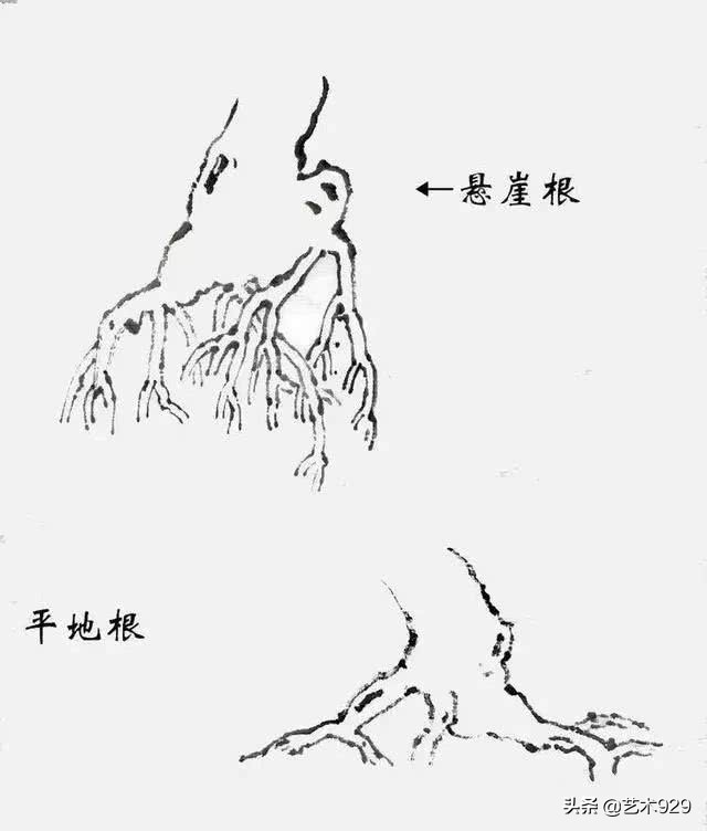 山水画树木画法技法视频,山水画中的树教学
