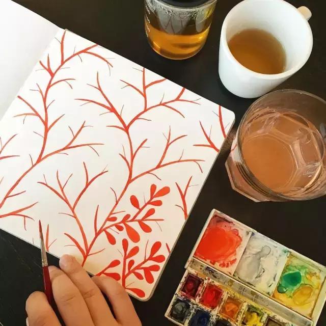 手残党零基础画,纹理画教程初学者