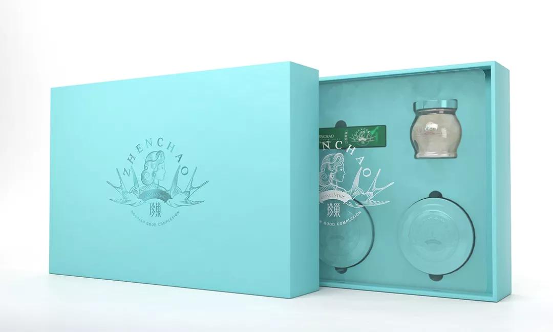 中国风时尚燕窝盒包装,100克燕窝礼盒高档包装盒