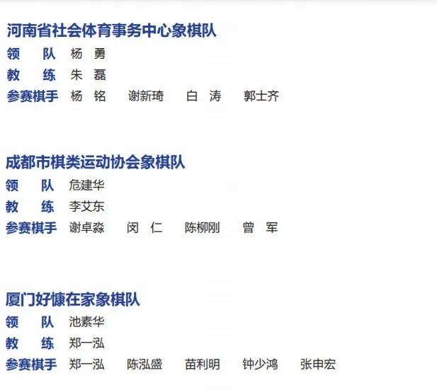 象棋甲级联赛直播中国象棋协会,2023年全国象棋甲级联赛直播