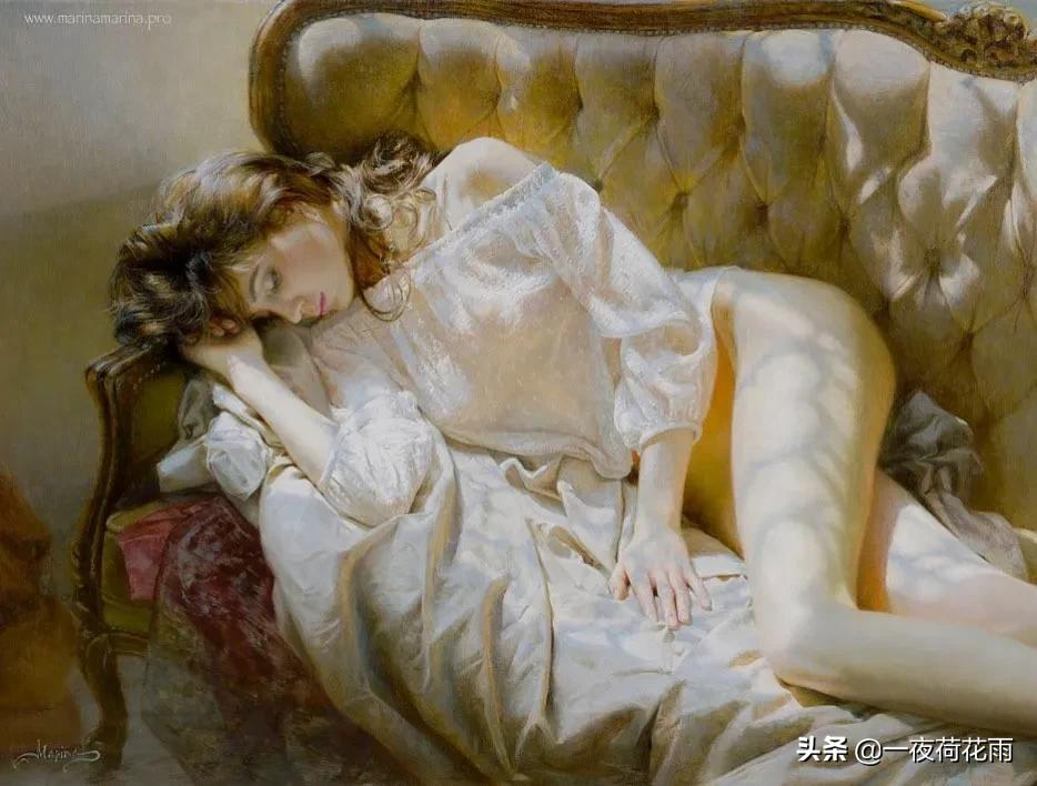 女画家绝美工笔,女画家灵魂画画